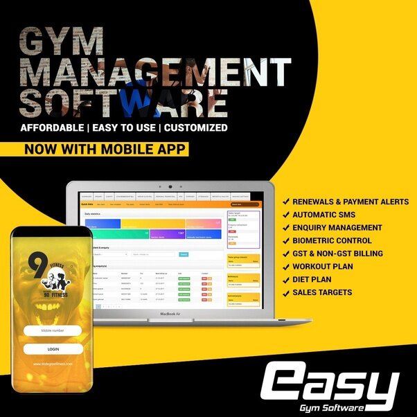 screenshot of Easy Gym Software